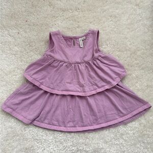 Janie and Jack Lavender Sleeveless Layered Kids Top